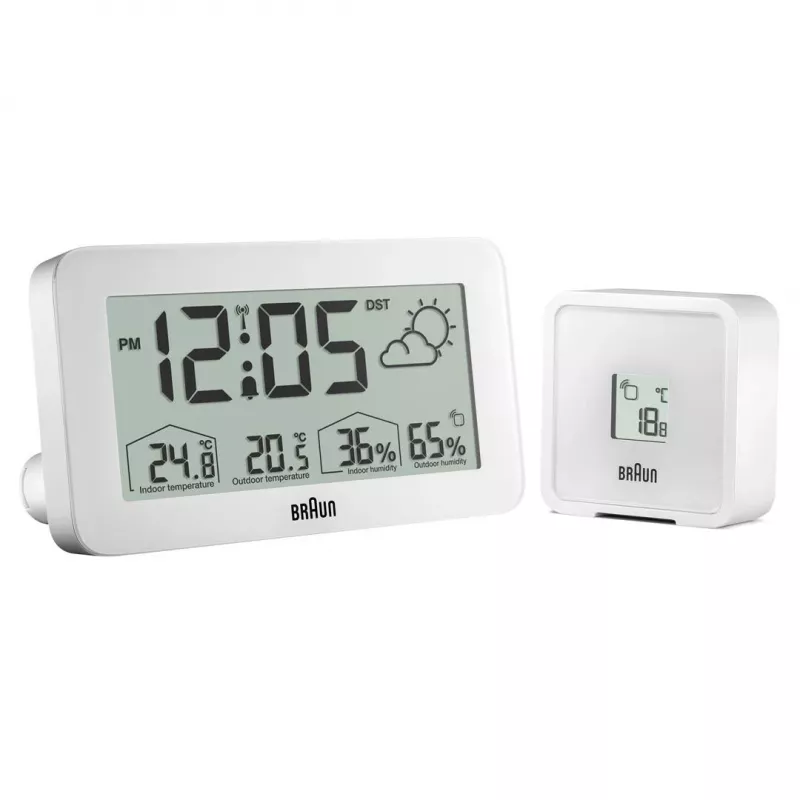 Braun BC13WP-DCF äratuskell Digitaalne äratuskell Valge