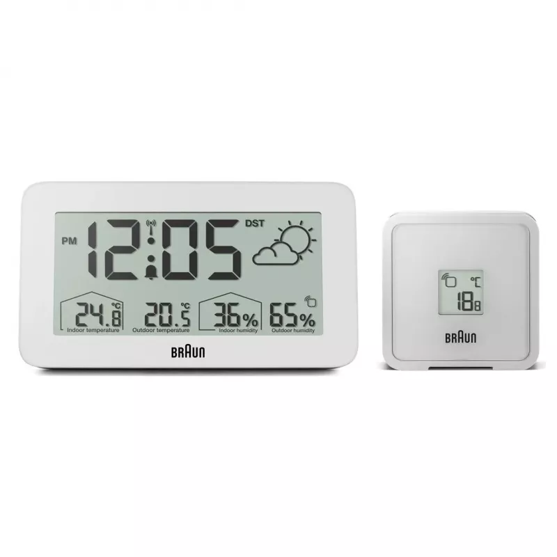 Braun BC13WP-DCF äratuskell Digitaalne äratuskell Valge