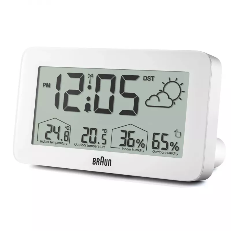 Braun BC13WP-DCF äratuskell Digitaalne äratuskell Valge