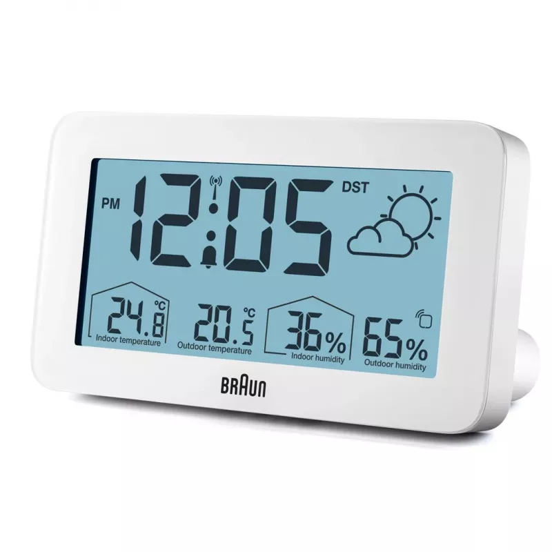 Braun BC13WP-DCF äratuskell Digitaalne äratuskell Valge
