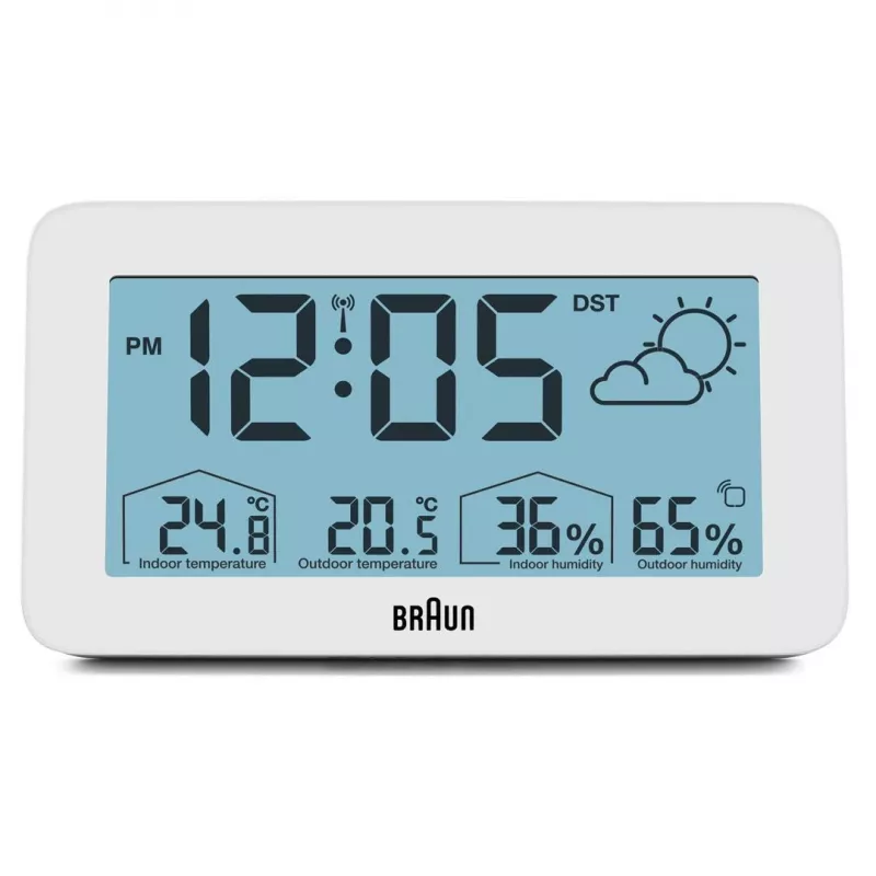 Braun BC13WP-DCF äratuskell Digitaalne äratuskell Valge