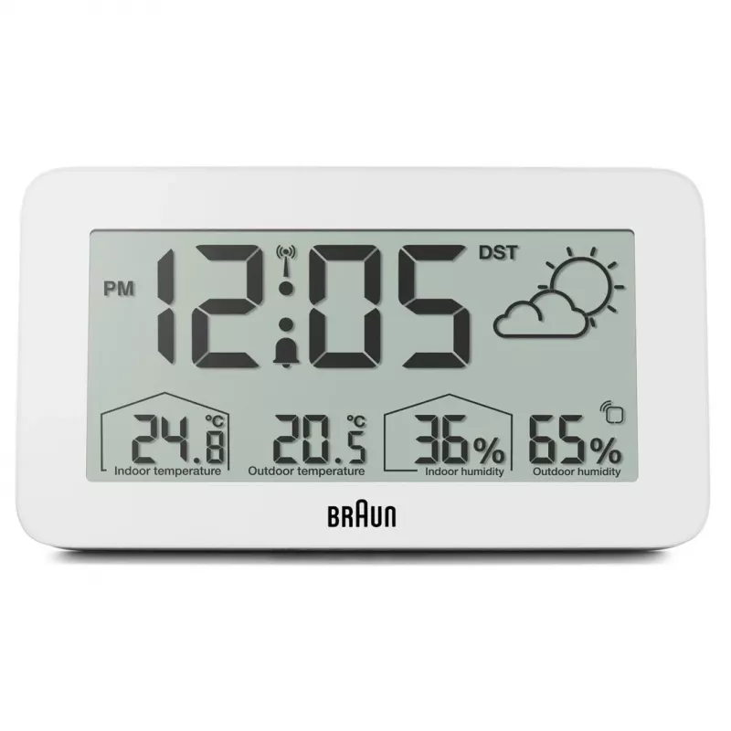 Braun BC13WP-DCF äratuskell Digitaalne äratuskell Valge