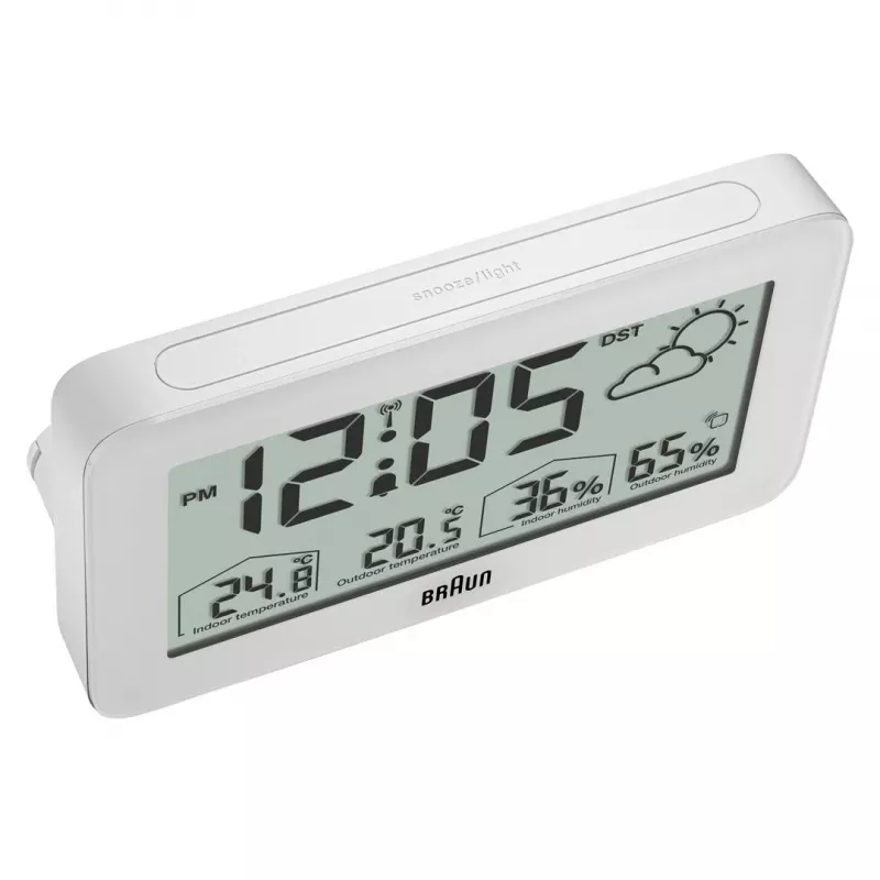 Braun BC13WP-DCF äratuskell Digitaalne äratuskell Valge