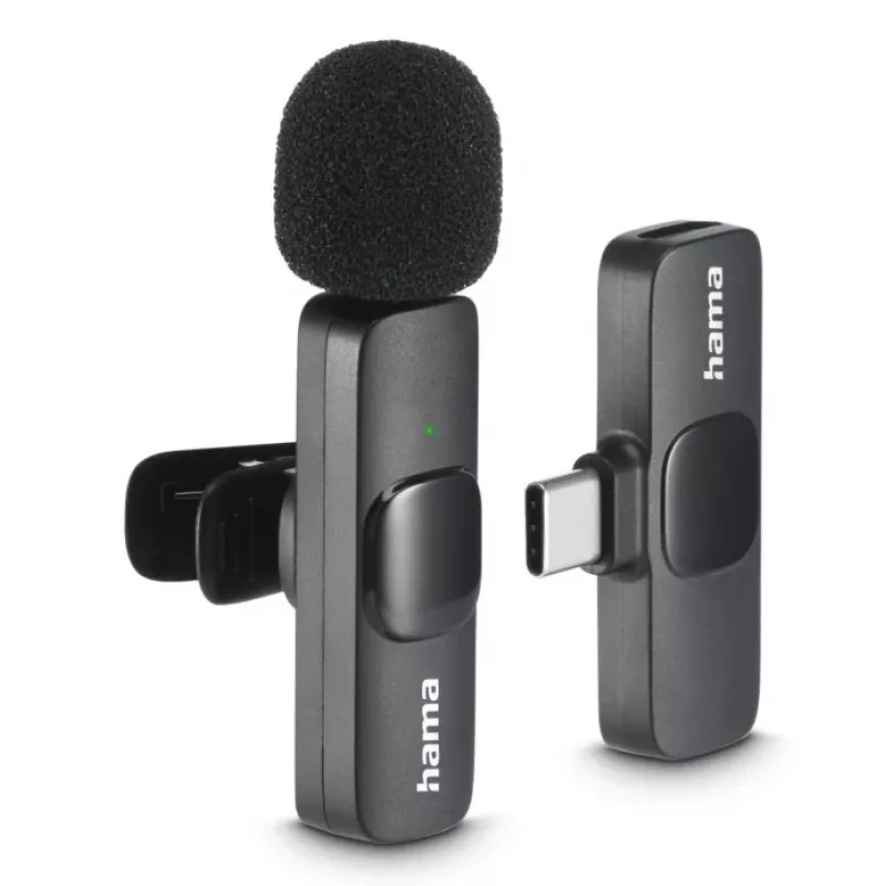 Hama Smart Wireless must lavalier/rinnamikrofon