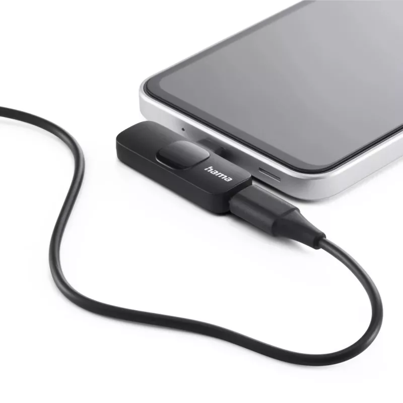 Hama Smart Wireless must lavalier/rinnamikrofon