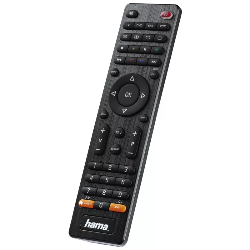 Hama 00012306 kaugjuhtimispult IR Juhtmevaba DVD/Blu-ray, STB, TV, VCR Vajutusnupud