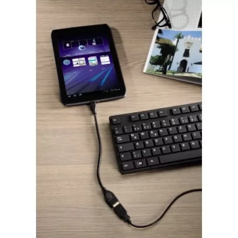 Hama USB 2.0 adapterkaabel USB-kaabel 0,15 m USB A Micro-USB B Must
