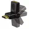 Hama Compact Adapter HDMI-pistik - HDMI-pesa, pöörlev, must