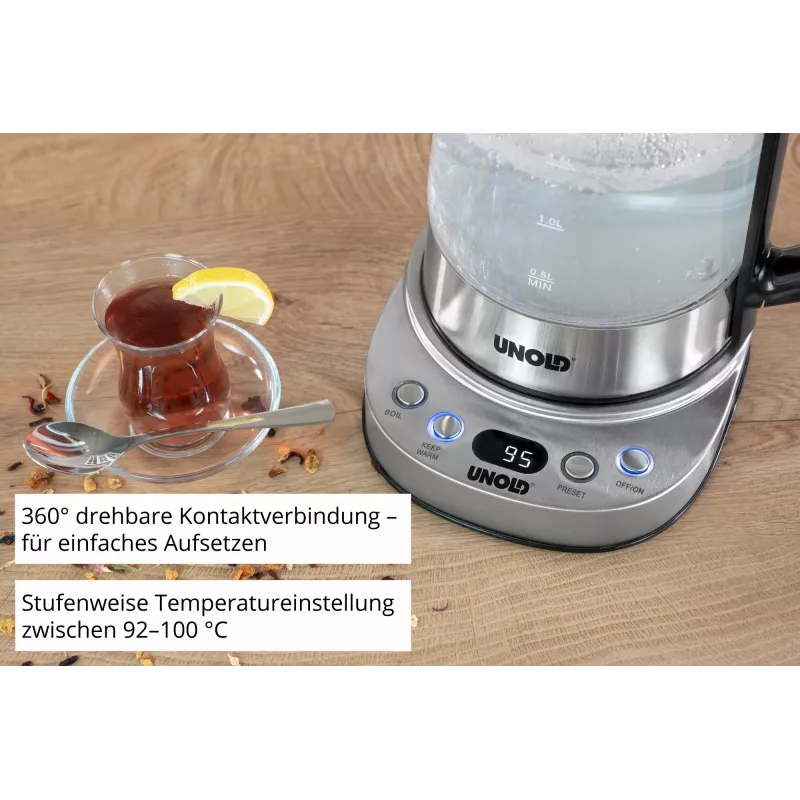 Unold 18215 Samowar Selin elektriline veekeetja 1,7 L 1800 W roostevaba teras