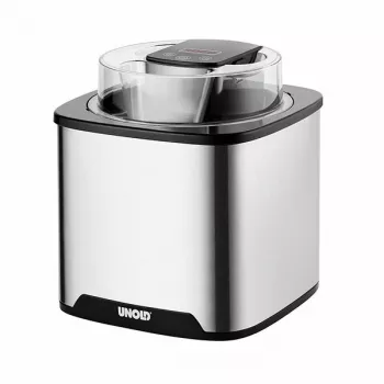 Unold jäätisemasin Gelato 1,5 L, traditsiooniline jäätisemasin, 1,5 L, 1 kauss, must, roostevaba teras, 30 min, LCD
