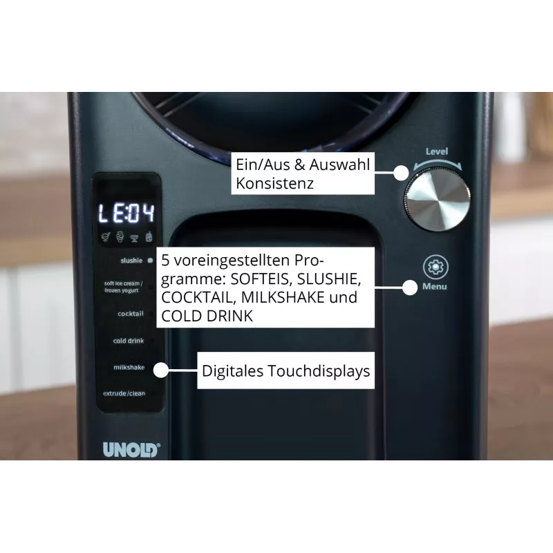 Unold 2in1 jäätise- ja pehmejäätisemasin Sofie 48956 1400 L 150 W Must