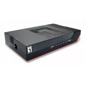 LevelOne 8-pordine Gigabit-lüliti, haldamata, Gigabit Ethernet GSW-0807