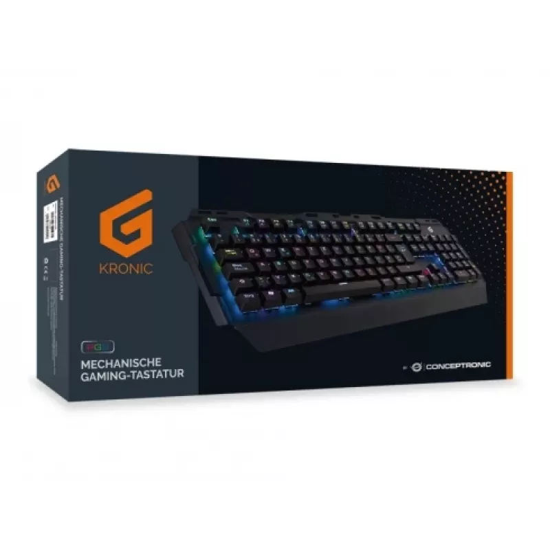 Conceptronic KRONIC Mehaaniline mänguklaviatuur, RGB, Saksa paigutus
