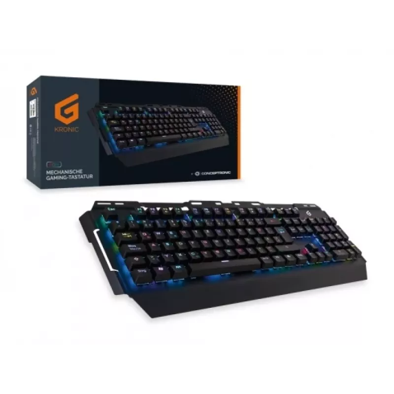 Conceptronic KRONIC Mehaaniline mänguklaviatuur, RGB, Saksa paigutus