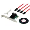 Conceptronic EMRICK 4-pordiline SATA PCIe adapter SATA kaabliga