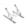 Conceptronic kokkupandav alumiiniumist sülearvuti jahutusalus, Sülearvutialus, Hõbedane, Alumiinium, 39.6 cm (15.6 tolli), 50 kg, 45 mm