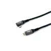 Equip USB 2.0 C-C 90° nurgaga kaabel, M/M, 2,0 m, 100 W Emark-kiibistikuga