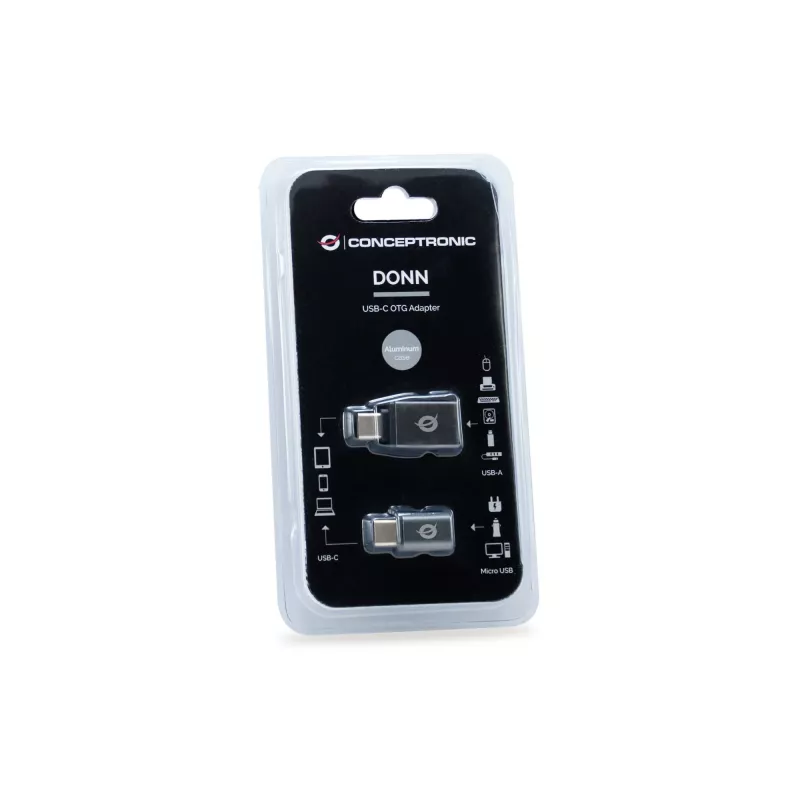 Conceptronic DONN04G USB-C USB-A/MicroUSB OTG-adapter, 2 tk