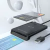 Conceptronic BIAN11B kahe liidesega nutikas ID-kaardilugeja, USB 2.0, lähiväljaside (NFC), 1 m, must, 100 g