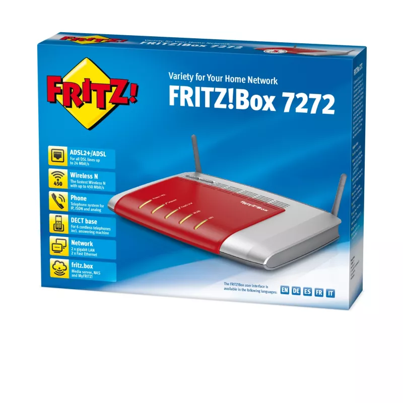 FRITZ! Box 7272 International traadita ruuter Gigabit Ethernet