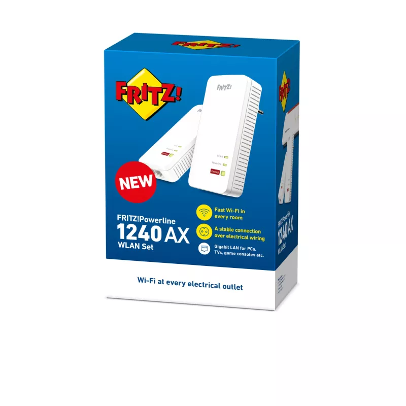 Powerline 1240 AX WLAN Set 1200 Mbit/s Ethernet LAN Wi-Fi Valge 2 tk