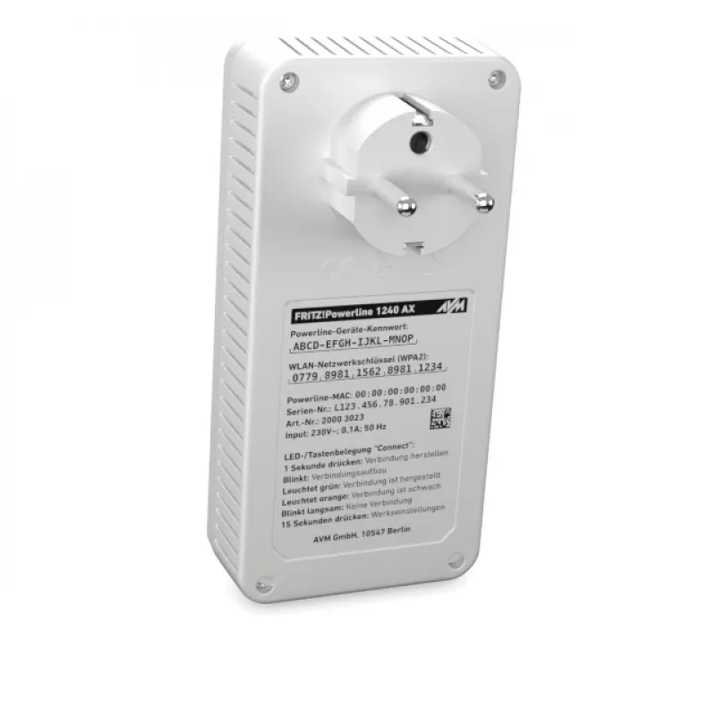 Powerline 1240 AX WLAN Set 1200 Mbit/s Ethernet LAN Wi-Fi Valge 2 tk