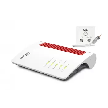 Box FRITZ 6670 kaabel Edition International traadita ruuter 2.5 Gigabit Ethernet kahesagedusala (2,4 GHz / 5 GHz) punane, valge