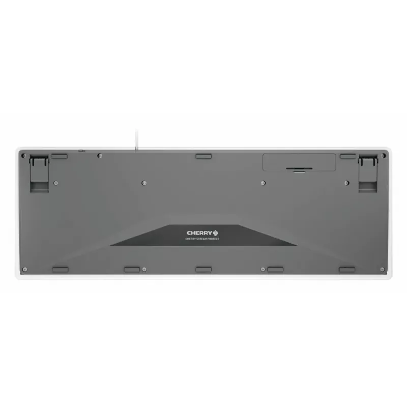 Contour Design STREAM PROTECT, täissuuruses (100%), juhtmega, USB, käärikklahvilüliti, QWERTY, valge