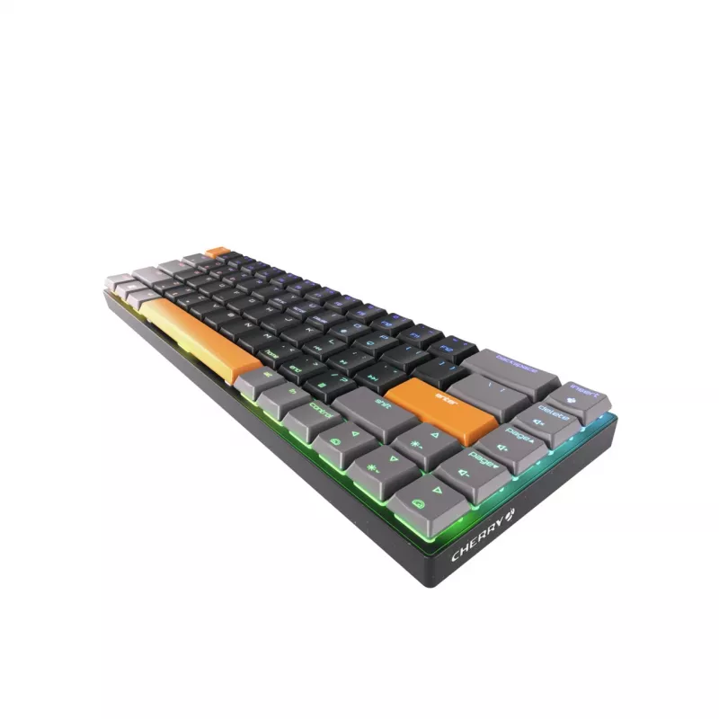 CHERRY MX-LP 2.1 kompaktne juhtmevaba klaviatuur mängimiseks RF juhtmevaba + Bluetooth QWERTY US English Must