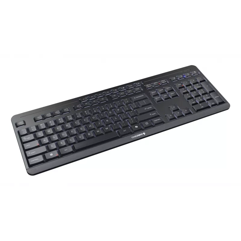 CHERRY Stream desktop ultimate klaviatuur koos hiirega Kodu/Kontor USB + RF juhtmevaba + Bluetooth QWERTY inglise Must