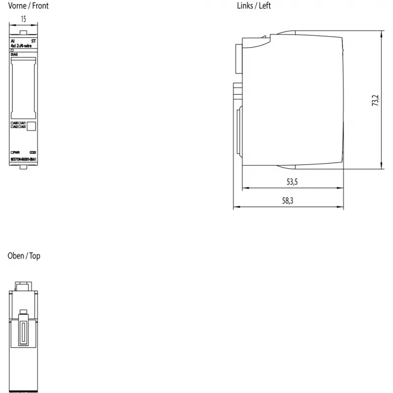 Siemens 6ES7134-6GD01-0BA1 digitaal/analoog I/O moodul Analoog