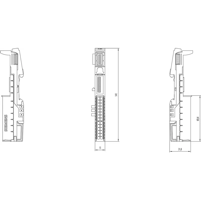 Siemens 6ES7193-6BP40-0DA1 elektriklemmid