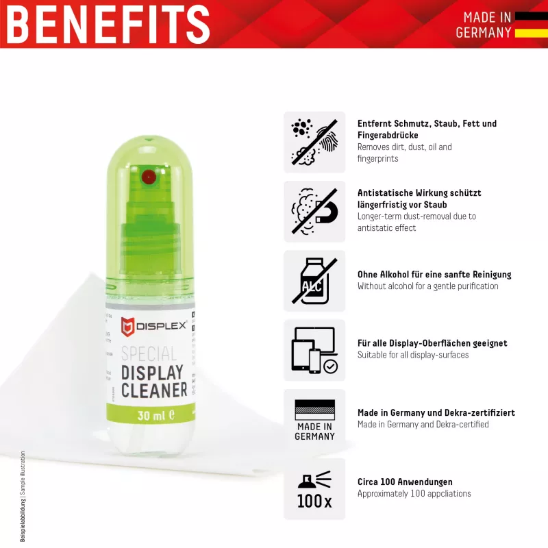 Seadme puhastuspihusti Displex Special Display Cleaner