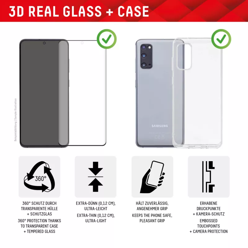 Displexi ekraanikaitse + ümbris Samsung Galaxy S23 Ultra jaoks, Eco paigaldusraam, täiskate