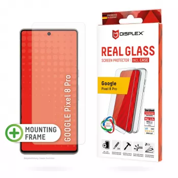 Displex ekraanikaitse + ümbris Google Pixel 8 Pro-le, Öko paigaldusraam, kriimustuskindel