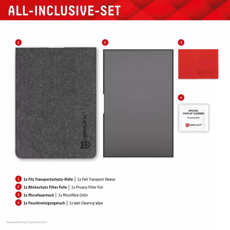 Displex PRIVACY SAFE eemaldatav 2-suunaline privaatsusfilter sülearvutile (raamita) 16 inch (16:10)