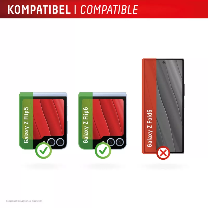 Displex Samsung Galaxy Z Flip5/Z Flip6/Z Flip7 FE karastatud kile