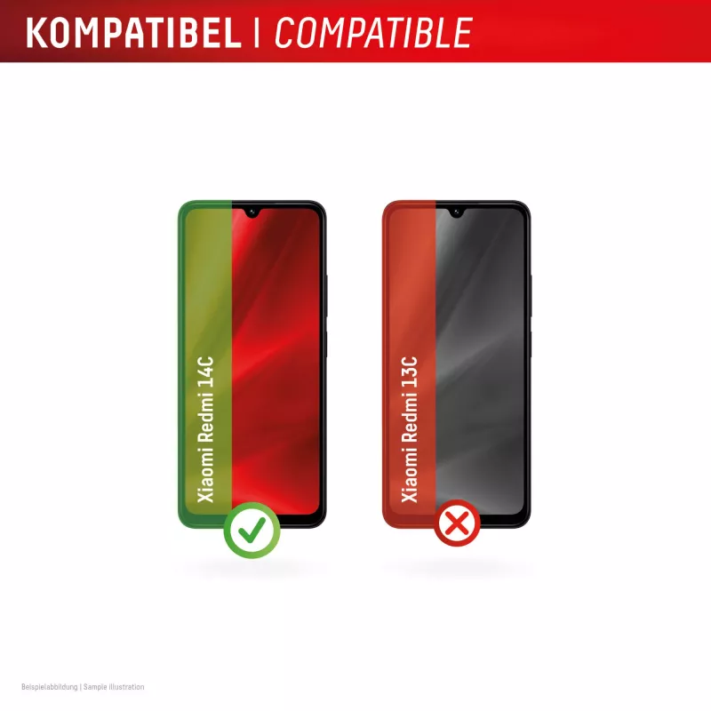 Displex Smart Glass (9H) Xiaomi Redmi 14C-le, paigalduskleebis, purunematu