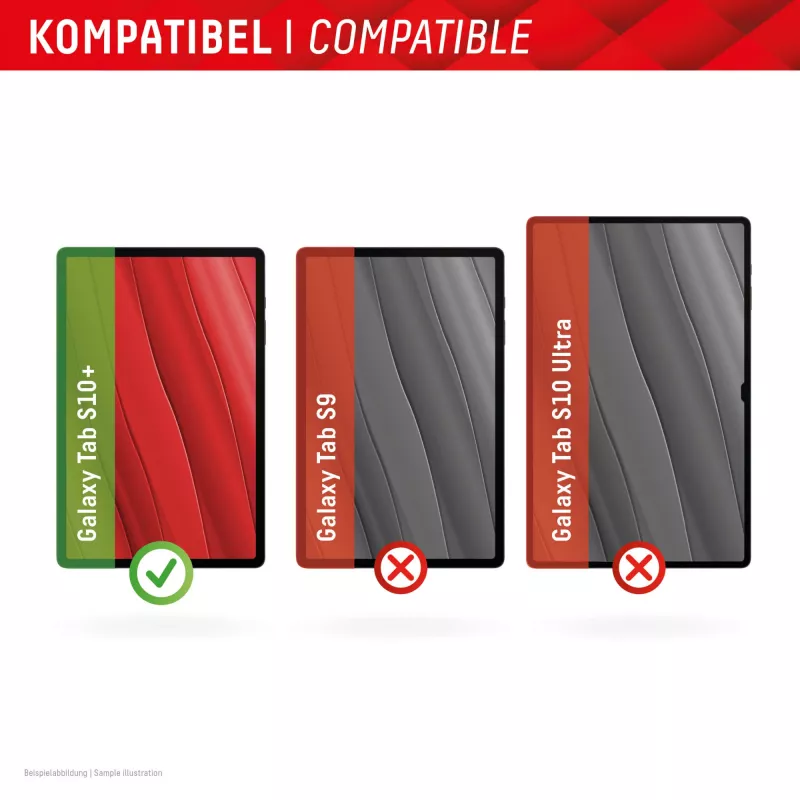 Displex Tablet Glass (9H) Samsung Galaxy Tab S10+ jaoks, Eco Mounting Frame, purunematu