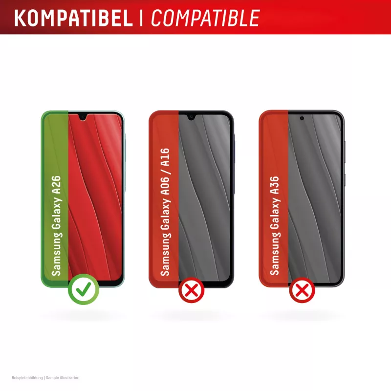 Displex ekraanikaitse (10H) Samsung Galaxy A26-le, Eco paigaldusraam, kriimustuskindel