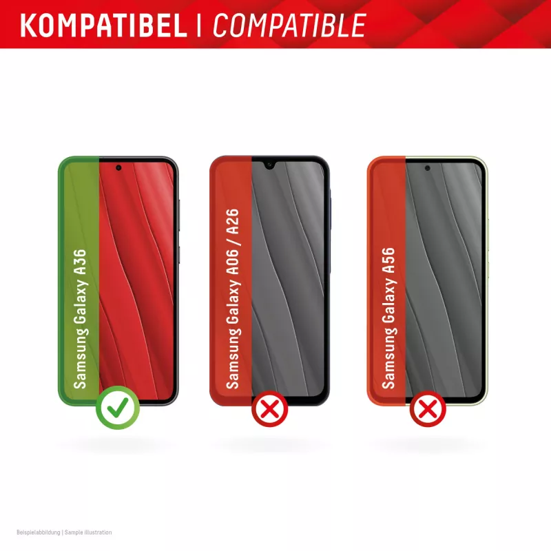 Displex Smart Glass (9H) Samsung Galaxy A36 jaoks, paigalduskleebised, purunematu