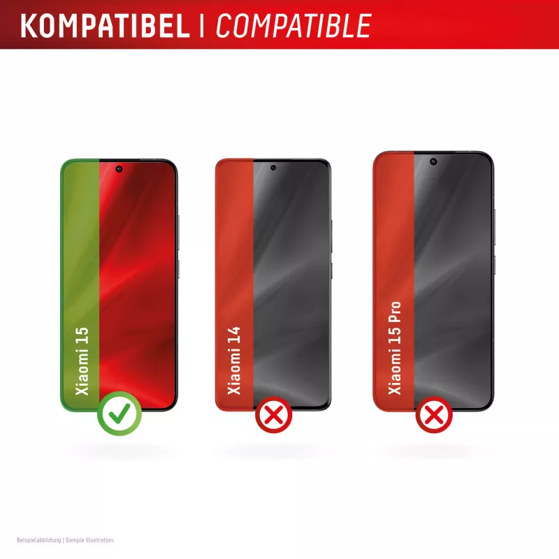 Displexi ekraanikaitse (10H) Xiaomi 15-le, EASY-ON® Eco paigaldusraam, kriimustuskindel