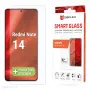 Displex Smart Glass (9H) Xiaomi Redmi Note 14 jaoks, paigalduskleebis, purunematu
