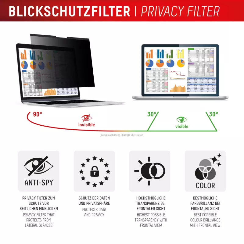 Displex PRIVACY SAFE magnetiline kahesuunaline privaatsusfilter Surface Laptop Studio 2 14,4 tolli