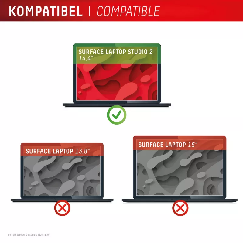 Displex PRIVACY SAFE magnetiline kahesuunaline privaatsusfilter Surface Laptop Studio 2 14,4 tolli