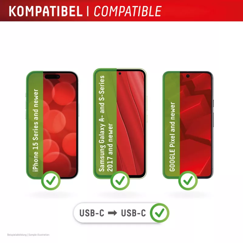 Displex Phone-to-Phone avariilaadija, USB-C USB-C-le, minipistik + painduv kaabel, kompaktne 2 komplekti