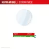 Ekraanikaitse e.v.i. Displex 9H Glass Galaxy Watch 8-le (46mm) — 2 tk pakend, üliõhuke, raamita, sõrmejäljevastane