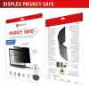 Privaatsusfilter e.v.i. Displex PRIVACY SAFE magnetiline kahepoolne 16-tollisele (16:10) sülearvutile/sülearvutile, raamita, läikiv/matt, 3H