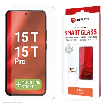 Karastatud nutiklaasist ekraanikaitse e.v.i. Xiaomi 15T / 15T Pro (9H), paigalduskleebis, läbipaistev