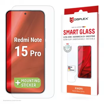 Karastatud Smart Glass ekraanikaitse e.v.i. Xiaomi Redmi Note 15 Pro-le (9H), paigalduskleeps, läbipaistev, 1 tk